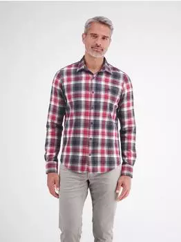 Lerros Klassisches Karohemd aus reiner Baumwolle mit Waffelstruktur - Classic Navy (2691084_48502)
