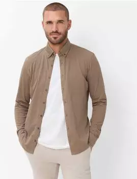 BRAX Herren Langarmhemd Style DANIEL cappucino hellbraun Gr. (740131_74416000_55)