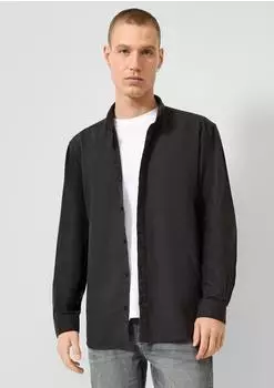 s.Oliver Regular Fit: Flanellhemd grau 2182089.9865.