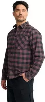 Jack Wolfskin Lite Flannel Shirt Men Flanellhemd Longsleeve Herren checks urple (A65026_T0600)