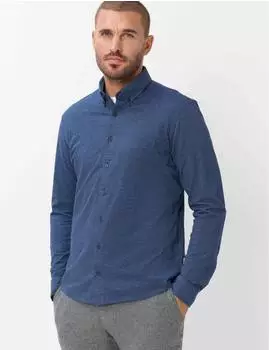 BRAX Herren Langarmhemd Style DANIEL steel blue Blau Gr. (740131_74416000_25)