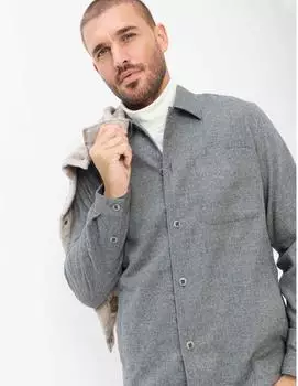 BRAX Herren Overshirt Style LUCA grey grau Gr. (740172_74433000_06)