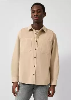 s.Oliver Relaxed Fit Cordhemd beige 2182092.8148.