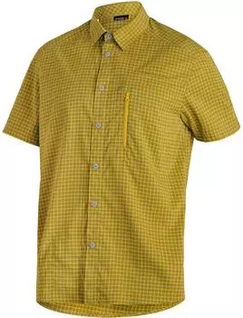 Maier Sports Mats Short Sleeve Shirt yellow check