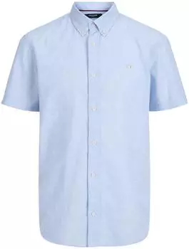 Jack & Jones JPRBLUSUMMER LIN. BL. SHIELD SS SHIRT SN Kurzarmhemd mit Stickerei Regular Fit (12295803) dutch canal