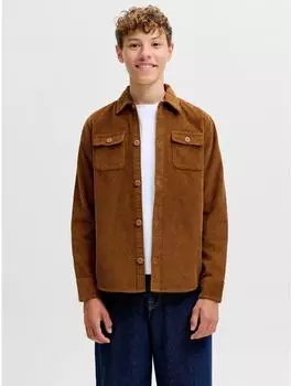 Jack & Jones JJEREGENT CORD OVERSHIRT Langarmhemd Loose Fit (12298656) karamell