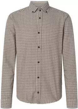 Joop! Heli Regular Fit Langarmhemd mit Button-Down-Kragen (30105355) beige/schwarz braun
