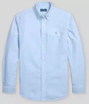 Polo Ralph Lauren Featherweight Piqué-Hemd (470975) hellblau
