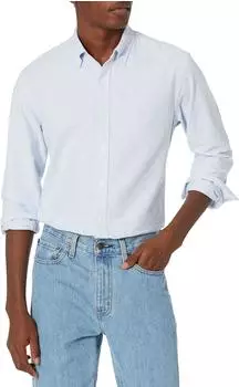 Amazon Essentials Regular Fit Langarm-Oxford-Hemd (S17AE30004) blue stripe