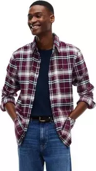 Tommy Hilfiger Regular Flannel Check Shirt Flannel Shirt Regular Fit (60496047) calypso berry check
