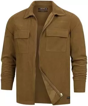Indicode INNemoto Zip Overshirt (25458BS) braun
