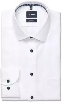 OLYMP Luxor Modern Fit Business Hemd New Kent Kragen wei&szlig;