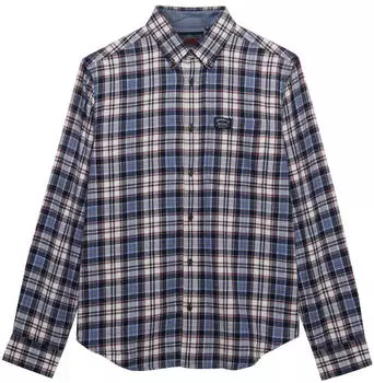 Superdry L/S Cotton Lumberjack Shirt Regular Fit Langarmhemd (M4011047A) blau/rot