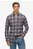 Superdry L/S Cotton Lumberjack Shirt Regular Fit Langarmhemd (M4011047A) blau/rot