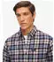 Superdry L/S Cotton Lumberjack Shirt Regular Fit Langarmhemd (M4011047A) blau/rot