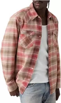 Levi's Barstow Western Standard Hemd woodrow plaid/earth red