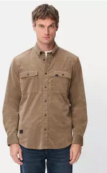 Camel Active Langarmhemd mit aufgesetzten Taschen (409141-8S41) sepia braun