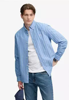 Superdry Preppy Oxford L/S Shirt Regular Fit twin chalk blue stripe