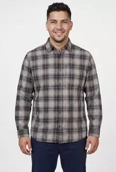 Jack & Jones JJJAMES Flannel Shirt L/S Regular Fit (12299163) schwarz