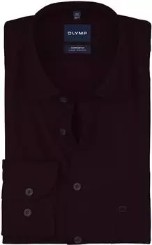 OLYMP Luxor Comfort Fit Businesshemd New Kent extra langer Arm (54794404) bordeaux