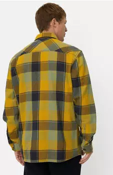 Camel Active Karohemd mit Pattentaschen (409137-8S37) moss yellow