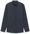 Bugatti Langarmhemd Modern Fit Flanell Gestreift Button-Down blau