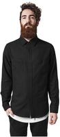URBAN CLASSICS Langarmhemd Urban Classics Herren Checked Flanell Shirt (1-tlg)