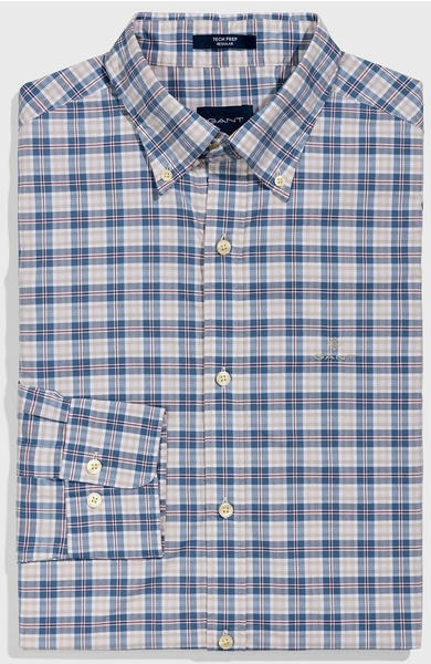 GANT Regular Fit Tech Prep Broadcloth Plaid Shirt coronet blue (3017430-401)