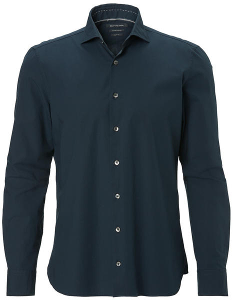 Marc O'Polo Long-Sleeve Shirt in a stretch cotton poplin total eclipse (928722642136)