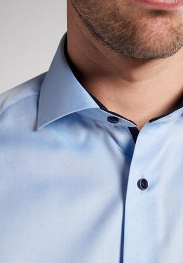 eterna Mode Eterna Comfort Fit Cover Shirt Twill blau (8819-10-E15V)