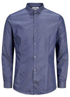 Jack & Jones Businesshemd "JJPRPARMA in Skinny Fit, Stretchanteil und verstellbaren