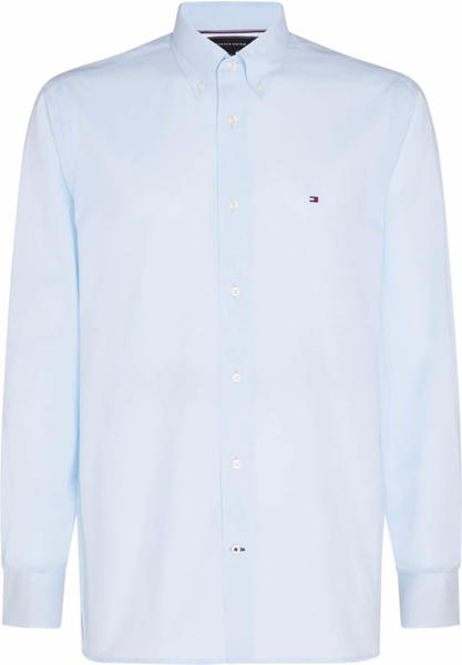 Tommy Hilfiger Peached Cotton Poplin Shirt (MW0MW14994) calm blue