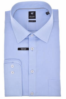 Pure Shirt Pure Hemd City Black Langarm (3379-420) blau