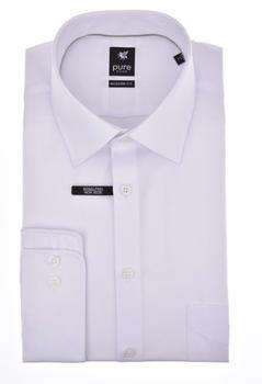 Pure Shirt Pure Hemd City Black Langarm (3379-420) weiß