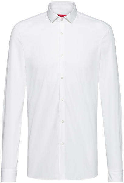 Hugo Slim-Fit Hemd aus Baumwoll-Popeline mit Cutaway-Kragen (50389769) weiß