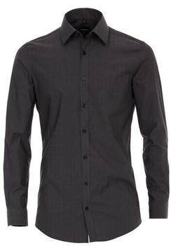 Venti Popeline Hemd Uni 001420 anthrazit