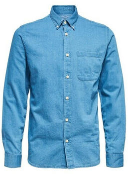 Selected Slhregrick-denim Shirt Ls S Noos (16077358) medium blue denim