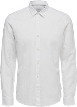 Only & Sons Onscaiden Ls Solid line Shirt Noos (22012321) white