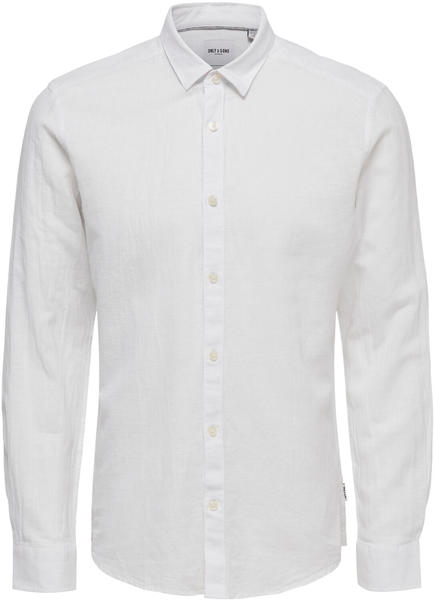 Only & Sons Onscaiden Ls Solid line Shirt Noos (22012321) white