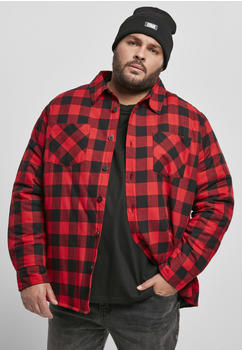 Urban Classics Padded Check Flannel Shirt (TB3958-02374-0037) black/red