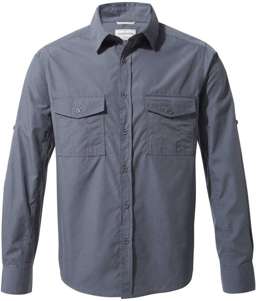 Craghoppers Kiwi Long Sleeved Shirt (CMS700) ombre blue