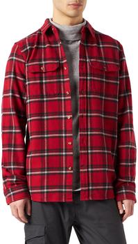 Fjällräven Övik Heavy Flannel Shirt M (82978) red oak/fog