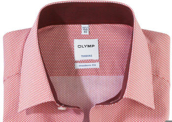OLYMP Tendenz Kurzarmhemd Modern Fit New Kent rot (86307-72-35)