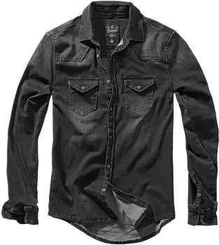 Brandit Riley Denim Shirt black