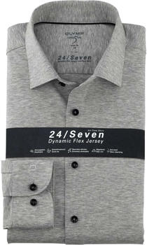 OLYMP Level Five 24/Seven Body Fit Businesshemd New York Kent grau (2008-64-63)