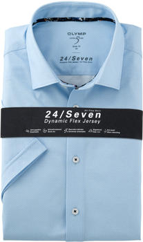 OLYMP Level Five 24/Seven Halbarmhemd Body Fit New York Kent bleu (20147-72-11)
