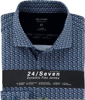OLYMP Luxor 24/Seven Hemd Modern Fit Kent dunkelrot bleu (12228-84-11)