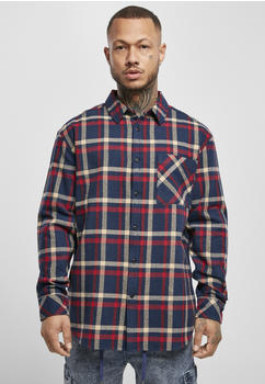 Urban Classics Heavy Oversized Checked Shirt (TB4695-00761-0037) navy/red