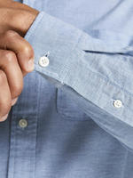Jack & Jones Langarmhemd "BROOK OXFORD" mit Button-Down Kragen