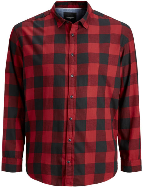 Jack & Jones Jjegingham Twill Shirt L/s Ps Noos (12183107) brick red